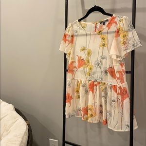 floral blouse